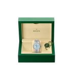 Land-Dweller Oyster 40mm Platinum & Diamonds Ice Blue Honeycomb Motif Dial M127386TBR-0001
