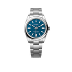 Oyster Perpetual 41mm Stainless Steel Med Blue Dial Men Watch 134300-0009 New 2025