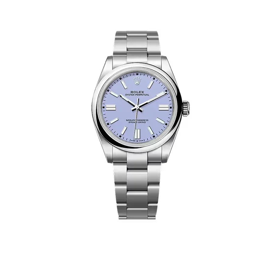 Oyster Perpetual 41mm Stainless Steel Lavender Dial Men Watch 134300-0012 New 2025