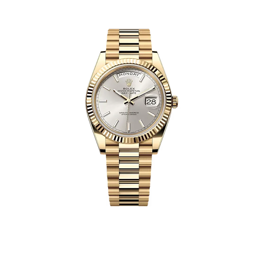 Day-Date 40mm Yellow Gold Silver Dial 228238