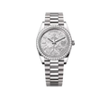 Day-Date 40mm Meteorite Dial, Platinum Diamonds M228349RBR-0040 New