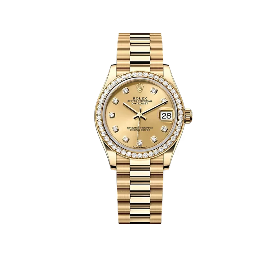 Datejust Oyster 31 mm Yellow Gold and Diamonds 278288RBR-0005