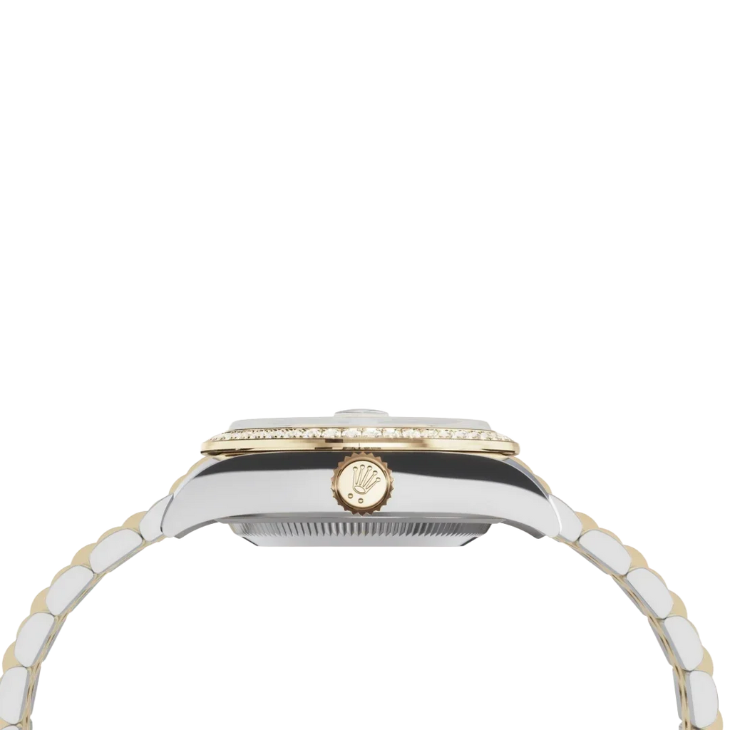 Lady-Datejust 28mm 279383RBR-0019 Oystersteel Mother of Pearl Diamond Dial Diamond Bezel Jubilee