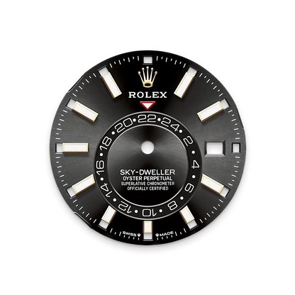 Sky-Dweller 42 mm Oyster, Oystersteel and Yellow Gold 336933 Bright Black