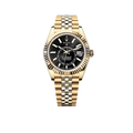Sky-Dweller 42mm Oyster Yellow Gold 336938 Bright Black