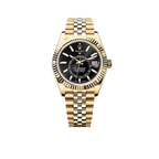 Sky-Dweller 42mm Oyster Yellow Gold 336938 Bright Black