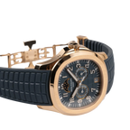 Aquanaut Luce 40mm 5261R-001 Annual Calendar Moon Phases Rose Gold Blue-Gray Dial