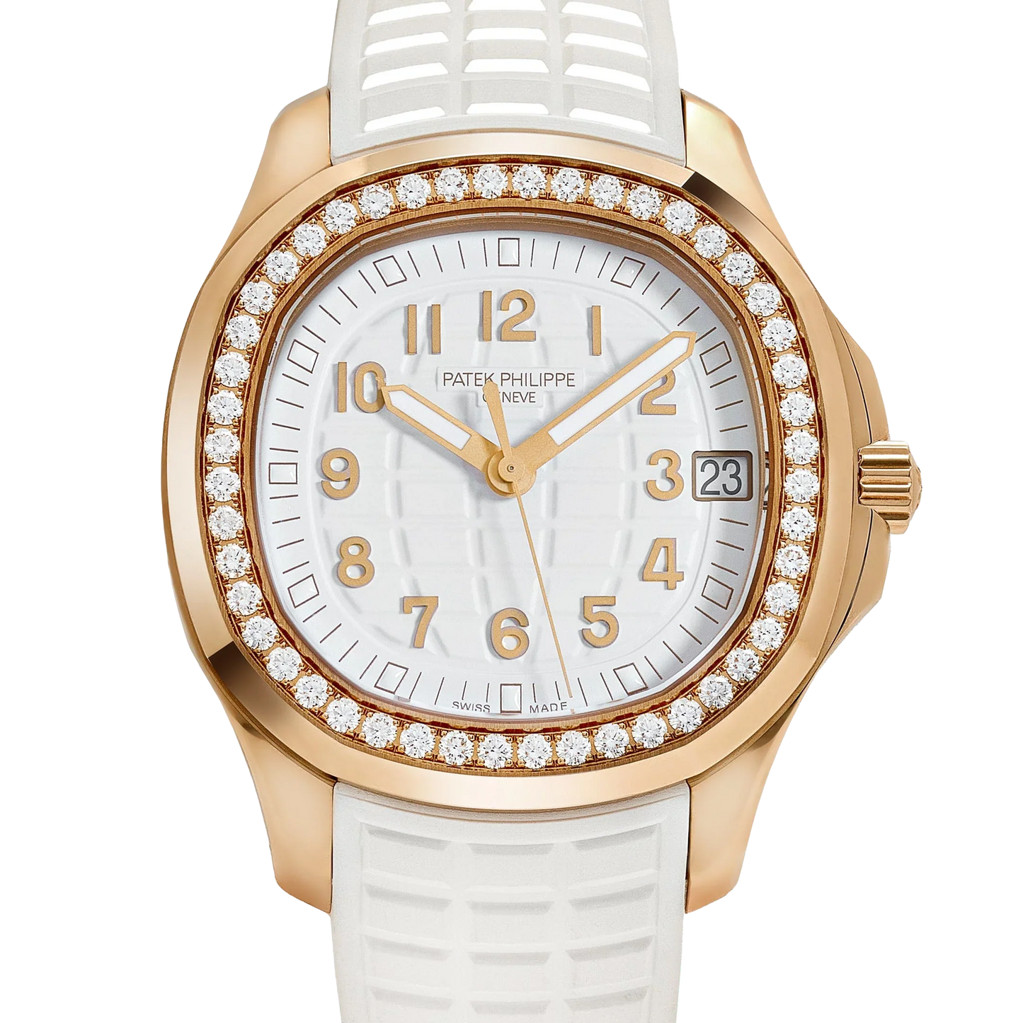 Aquanaut Luce 39mm 5268/200R-001 Rose Gold White Dial Diamond Bezel