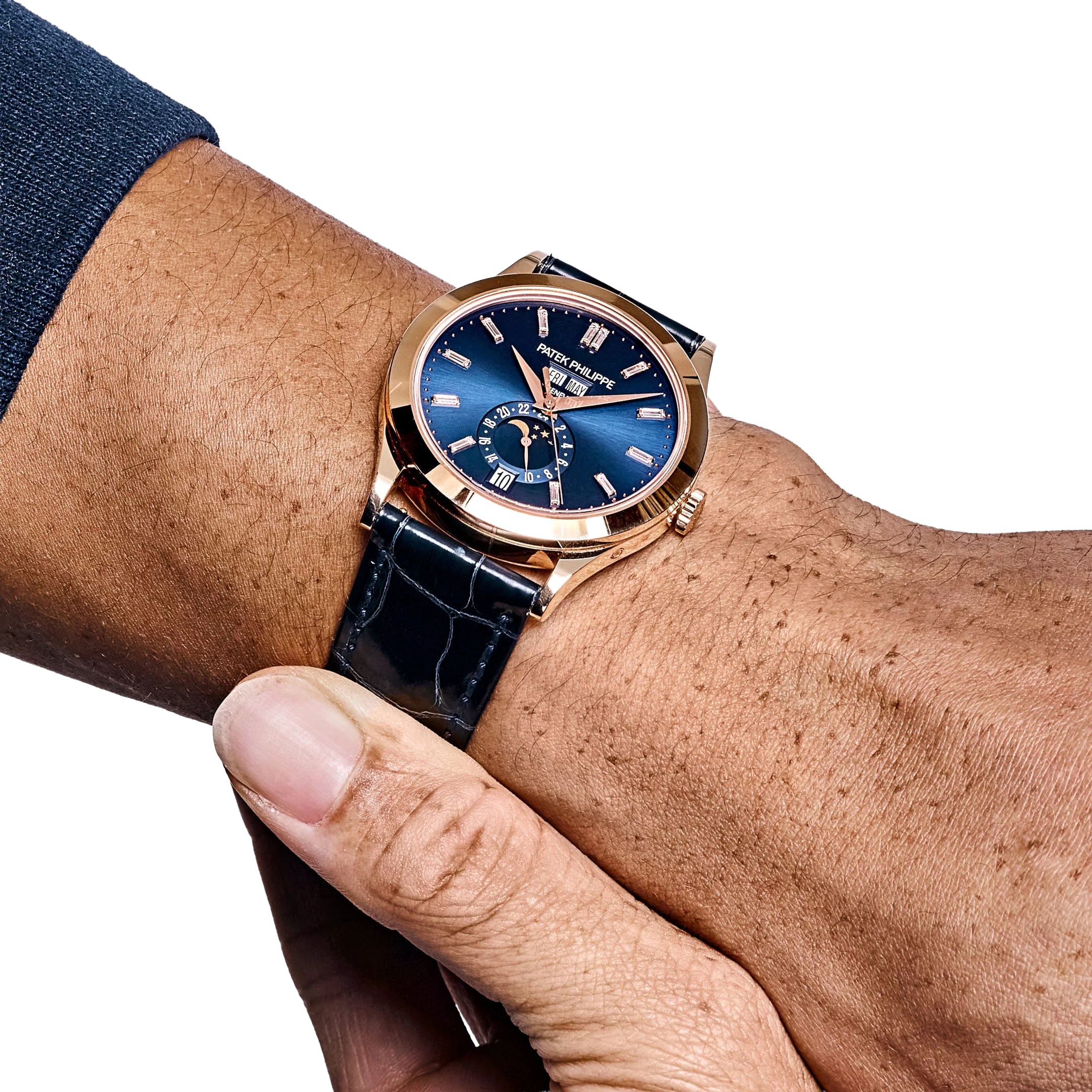 Complications 39mm 5396R-015 Annual Calendar Rose Gold Blue Dial
