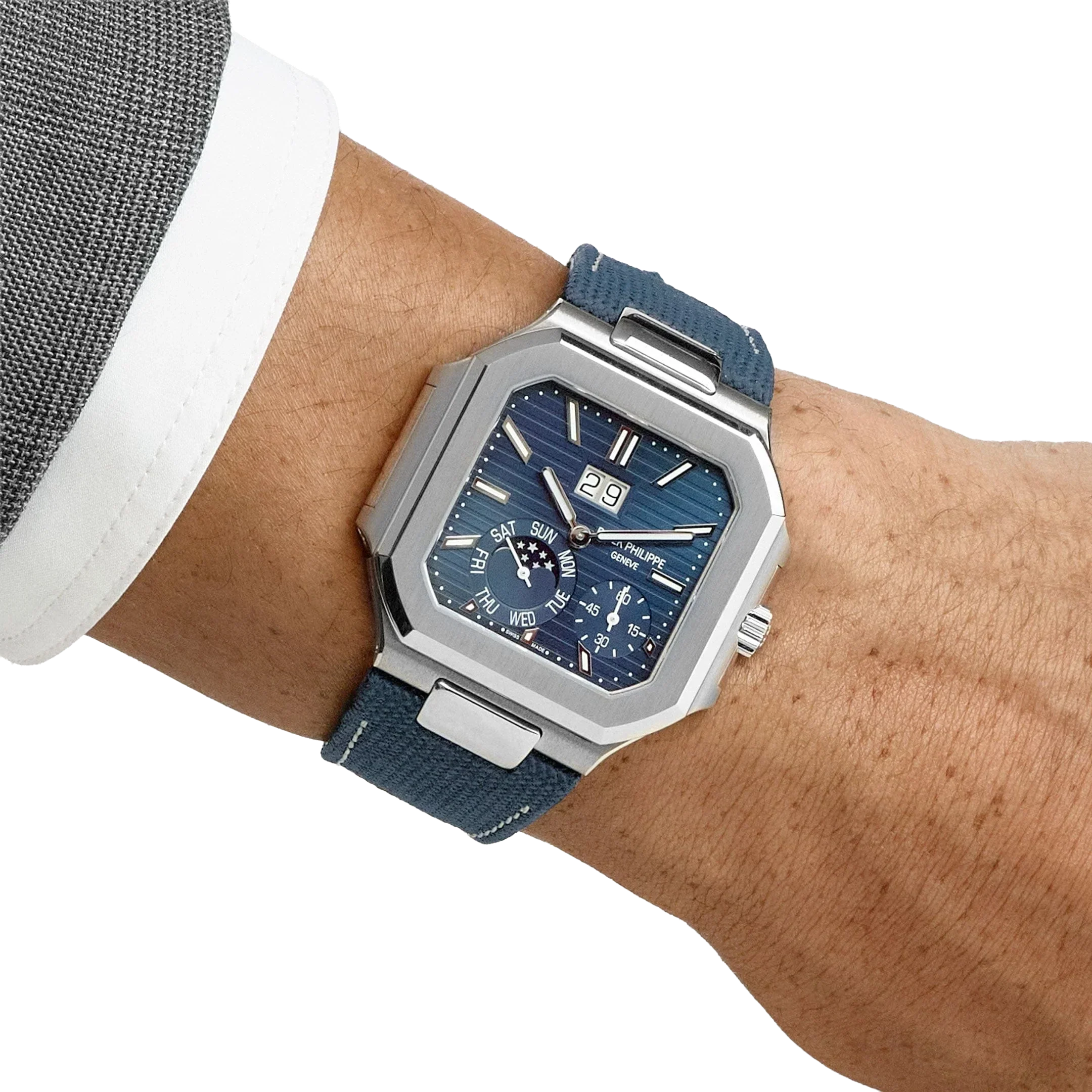 Cubitus 45mm 5822P-001 Platinum Blue Dial Moon Phase