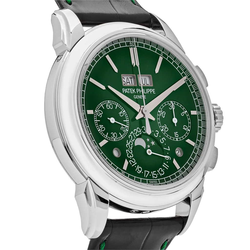 Grand Complications 41mm 5270P-014 Perpetual Calendar Chronograph Platinum Green Dial