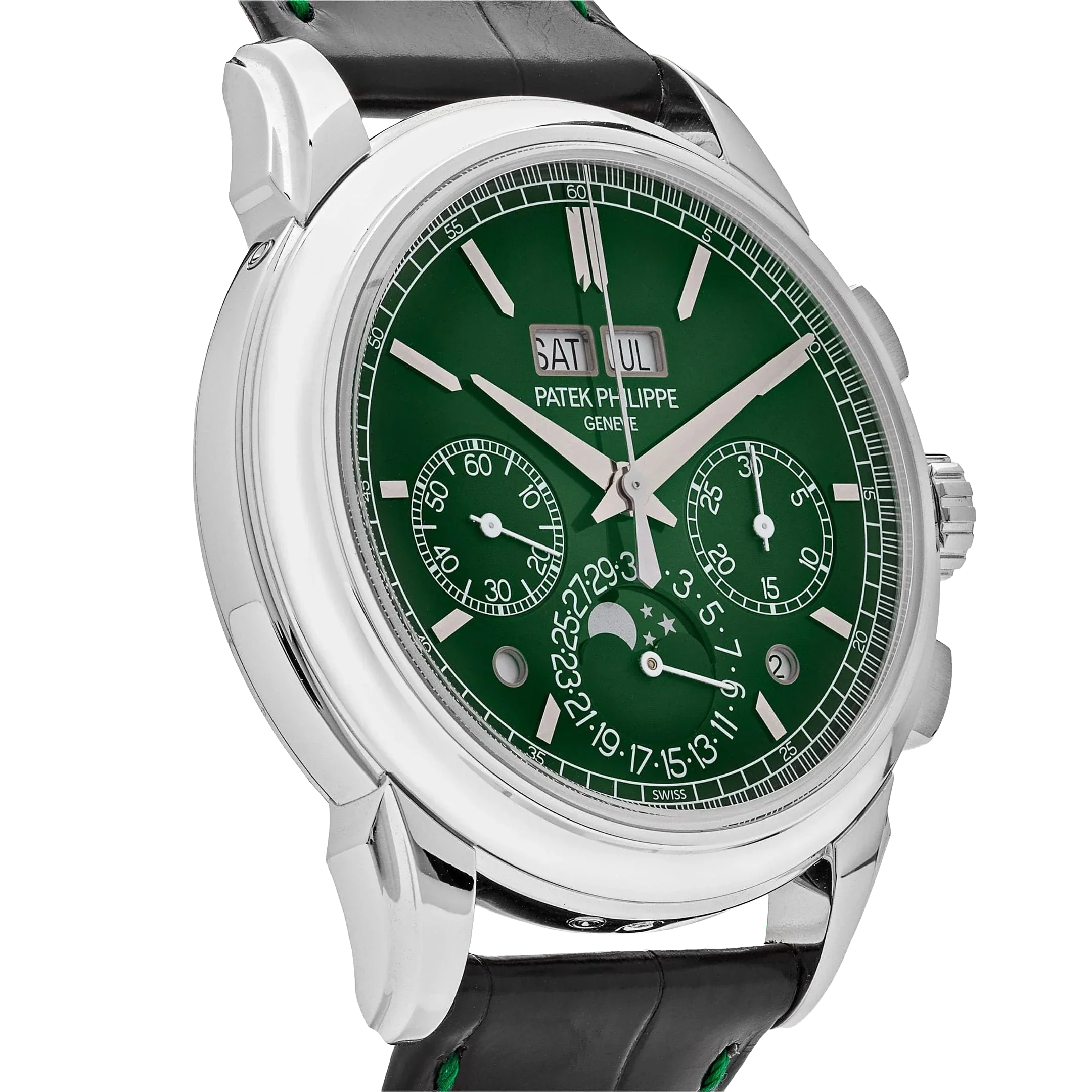 Grand Complications 41mm 5270P-014 Perpetual Calendar Chronograph Platinum Green Dial