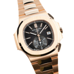 Nautilus 40mm 5980/1R-001 Chronograph Date Rose Gold Black Dial