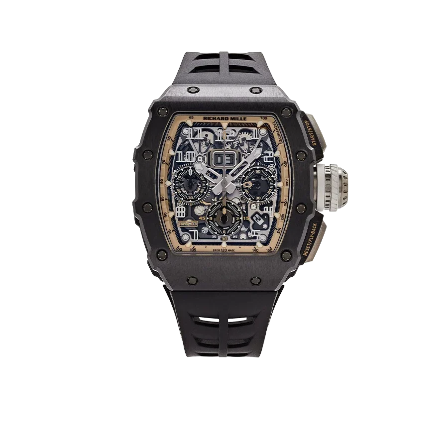 RM 11-03 Black Ceramic, Skeleton Dial 50 mm