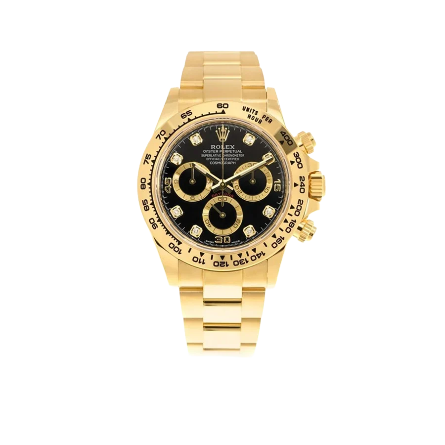 Daytona 40mm 116508 Cosmograph Daytona 18K with Black Dial