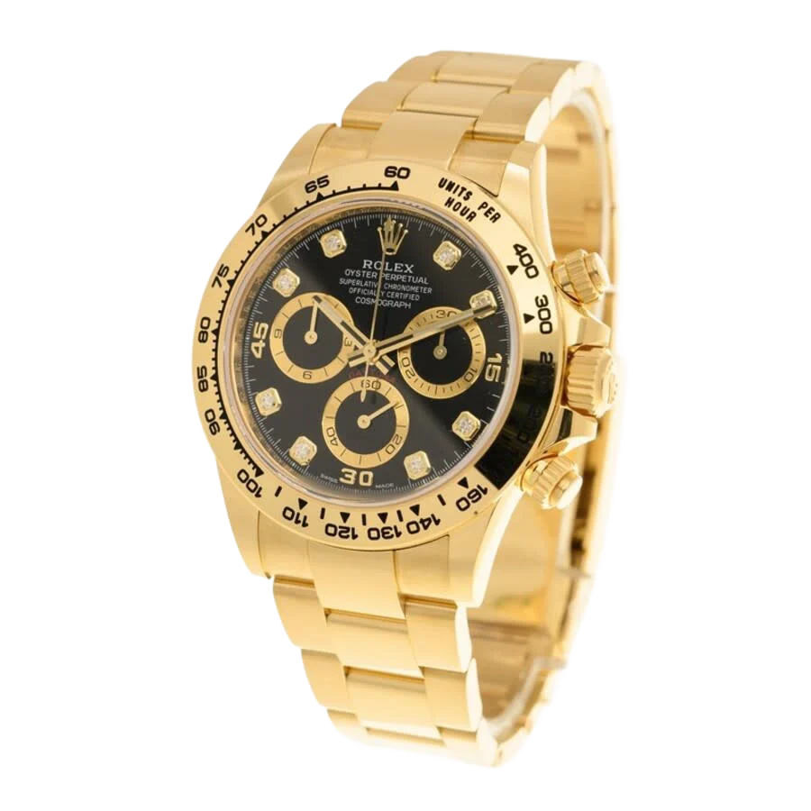 Daytona 40mm 116508 Cosmograph Daytona 18K with Black Dial