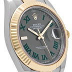 Datejust 41mm Yellow Gold Stainless Steel Wimbledon Slate Dial Oyster 126333