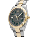 Datejust 41mm Yellow Gold Stainless Steel Wimbledon Slate Dial Oyster 126333