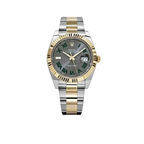 Datejust 41mm Yellow Gold Stainless Steel Wimbledon Slate Dial Oyster 126333