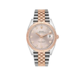 Datejust 41 Steel Everose Gold Sundust Diamond Dial Mens Watch 126331
