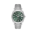 Datejust 41mm Steel White Gold Mint Green Dial Mens Watch 126334