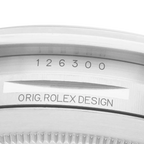 Datejust 41mm Wimbledon Dial Steel Mens Watch 126300