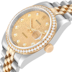 Datejust 36mm Champagne Jubilee Diamond Dial Watch 116243