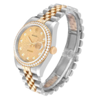 Datejust 36mm Champagne Jubilee Diamond Dial Watch 116243