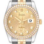 Datejust 36mm Champagne Jubilee Diamond Dial Watch 116243