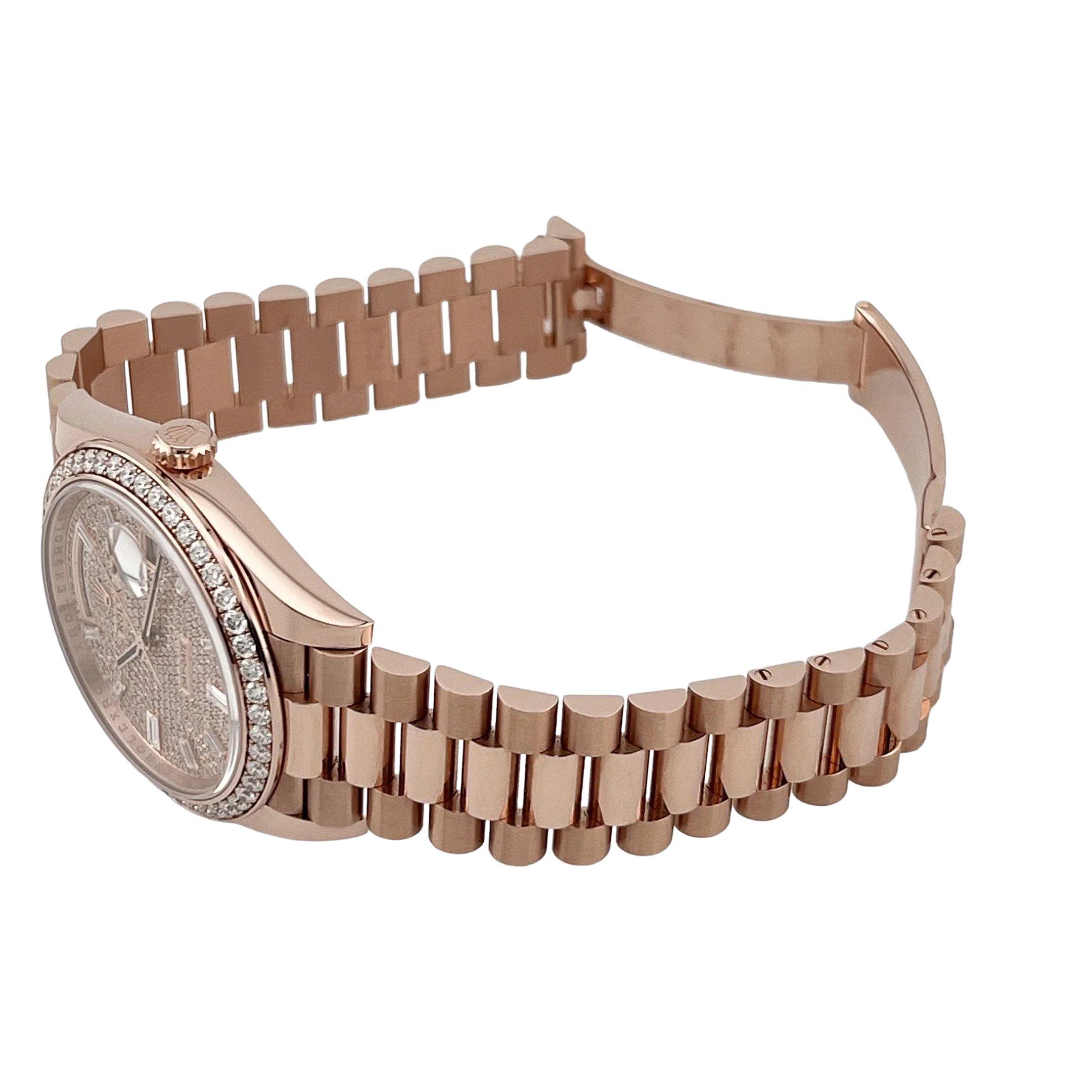 Day-Date 40 228345RBR Rose Gold Diamond Dial Diamond Bezel New 228345rbr-0002