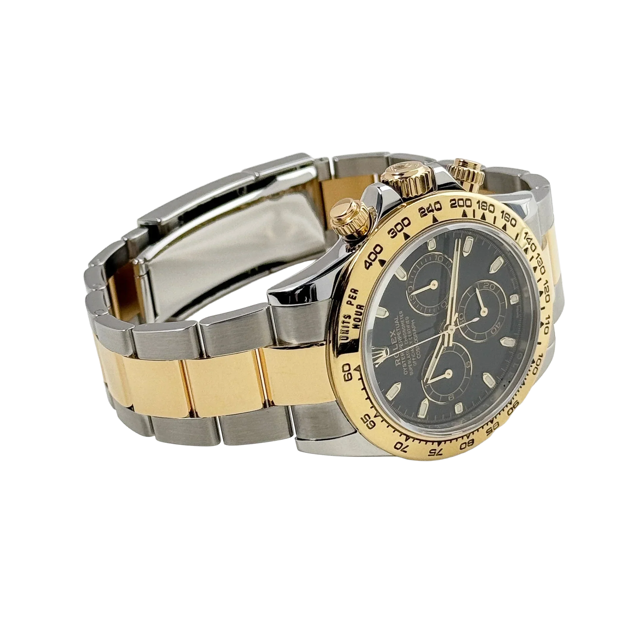 Daytona 40mm Yellow Gold Stainless Steel Black Dial 116503