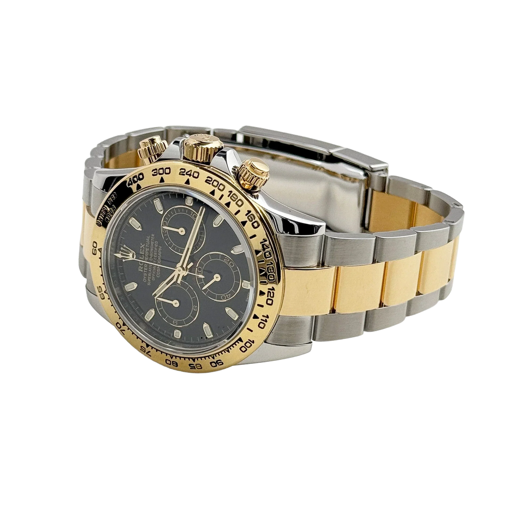 Daytona 40mm Yellow Gold Stainless Steel Black Dial 116503