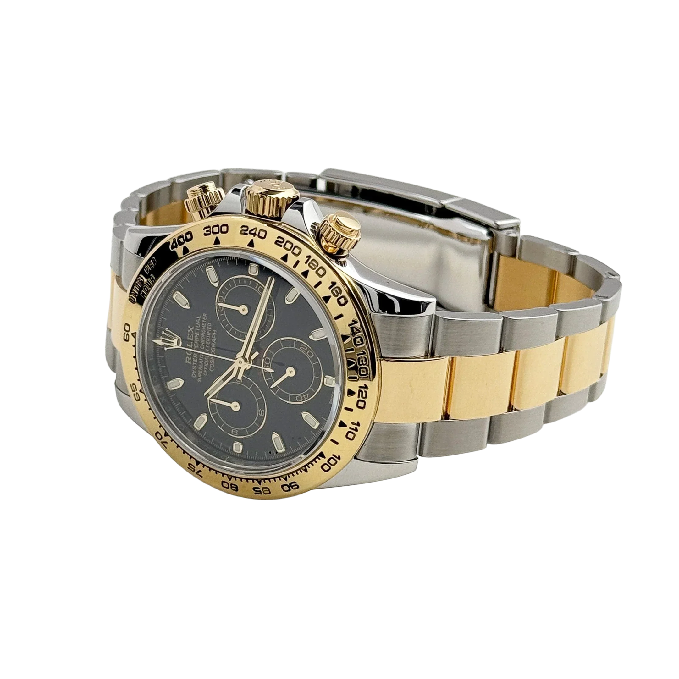 Daytona 40mm Yellow Gold Stainless Steel Black Dial 116503