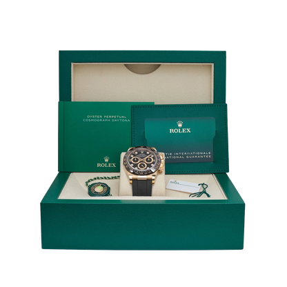 Daytona 40mm Yellow Gold Black Diamond Dial 116518LN