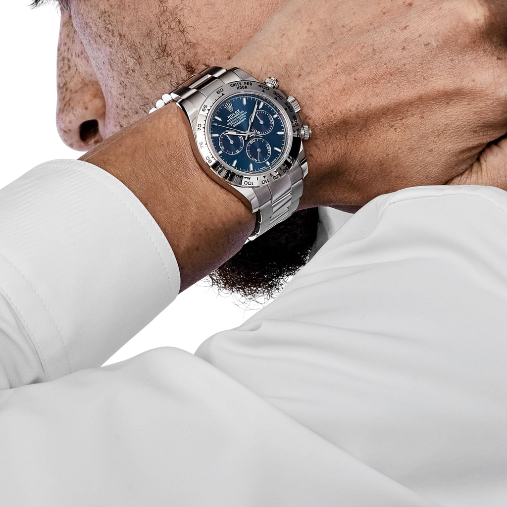 Daytona Blue Dial 40mmWhite Gold Chronograph Mens Watch 126509