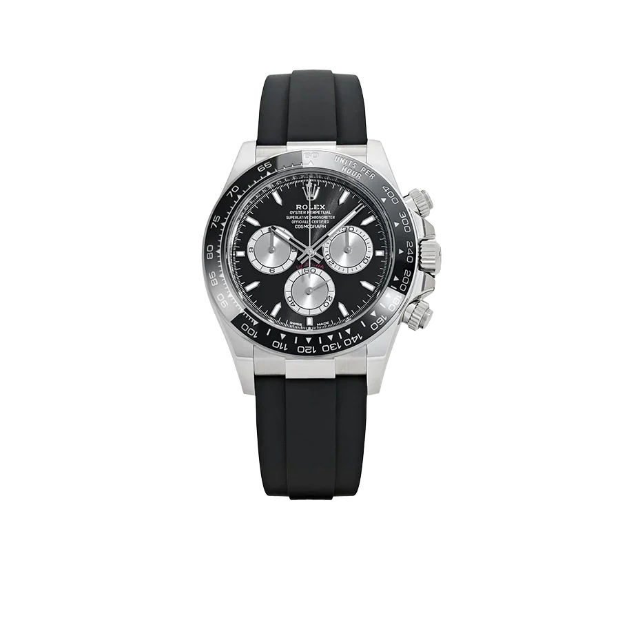 Daytona 40mm Baby Le Mans White Gold Black Dial 126519LN
