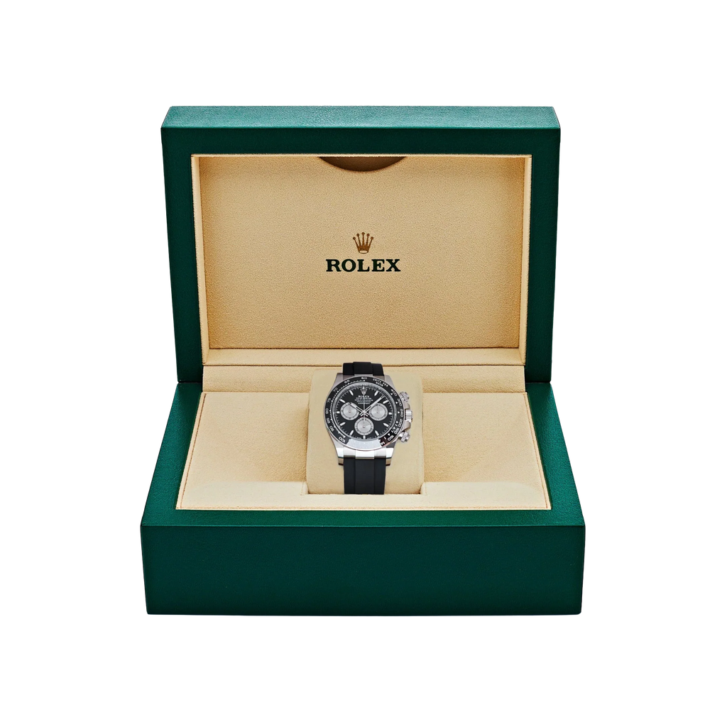 Daytona 40mm Baby Le Mans White Gold Black Dial 126519LN