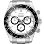 Daytona 40mm Stainless Steel White Panda Dial 126500