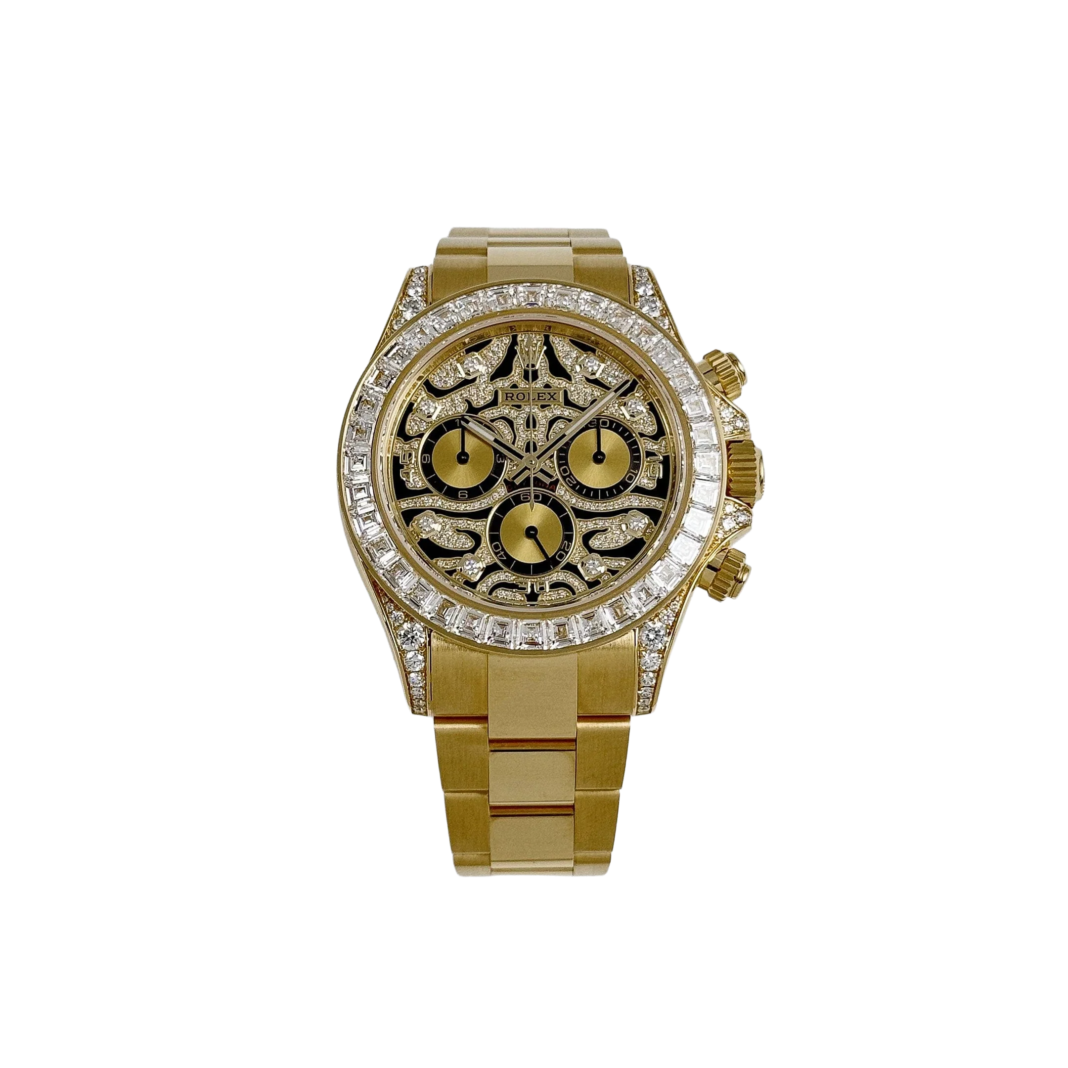 Daytona Eye of the Tiger 116598TBR Yellow Gold Diamond Dial (Super Clone)