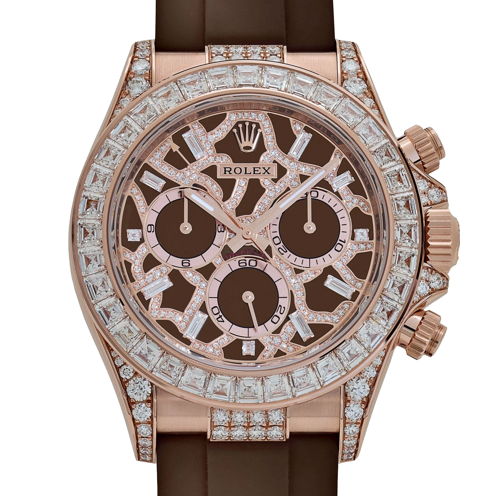Daytona 40 mm Giraffe Rose Gold Diamond Dial 126555TBR