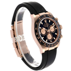 Daytona 40mm Rose Gold Oysterflex Mens Watch 116515LN