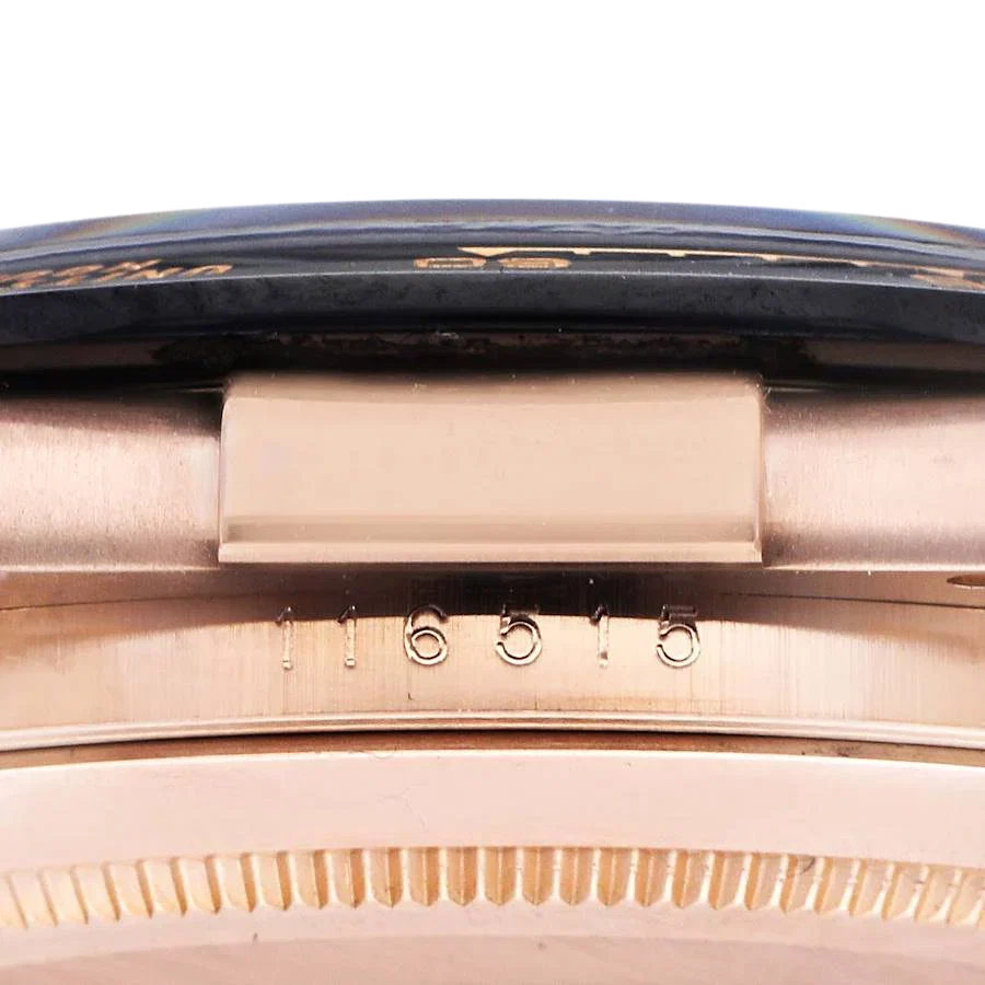 Daytona 40mm Rose Gold Oysterflex Chocolate Dial Mens Watch 116515