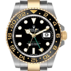 GMT Master II 40mm Steel Yellow Gold Mens Watch 116713