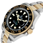 GMT Master II 40mm Steel Yellow Gold Mens Watch 116713