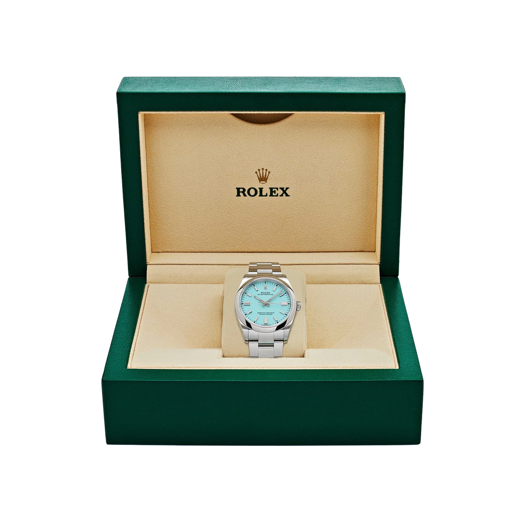 Oyster Perpetual 41mm Stainless Steel Turquoise Dial 124300-0006