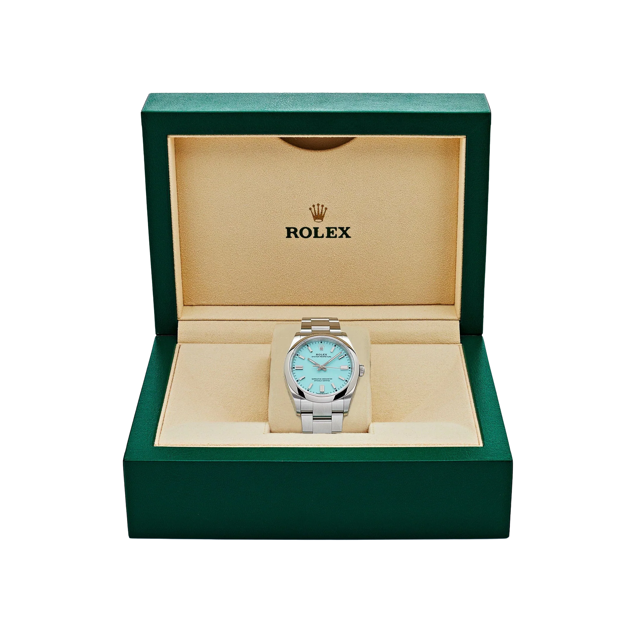 Oyster Perpetual 41mm Stainless Steel Turquoise Dial 124300-0006