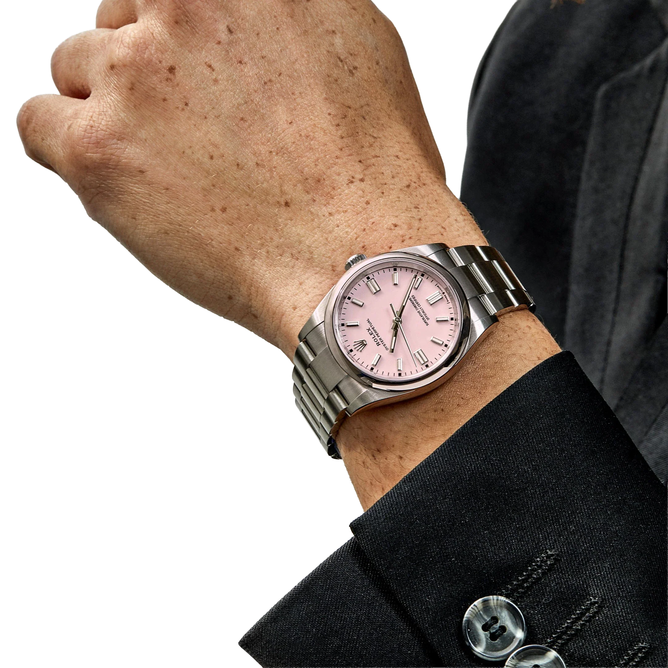 Oyster Perpetual 41mm Stainless Steel Candy Pink Dial Men Watch 134300-0013 New 2025