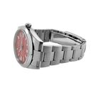 Oyster Perpetual 41mm Stainless Steel Coral Red Dial 124300 - 0007