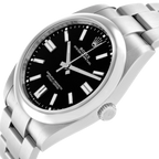 Oyster Perpetual 41mm Black Dial Steel Mens Watch 124300