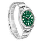 Oyster Perpetual 41mm Green Dial Steel Mens Watch 124300
